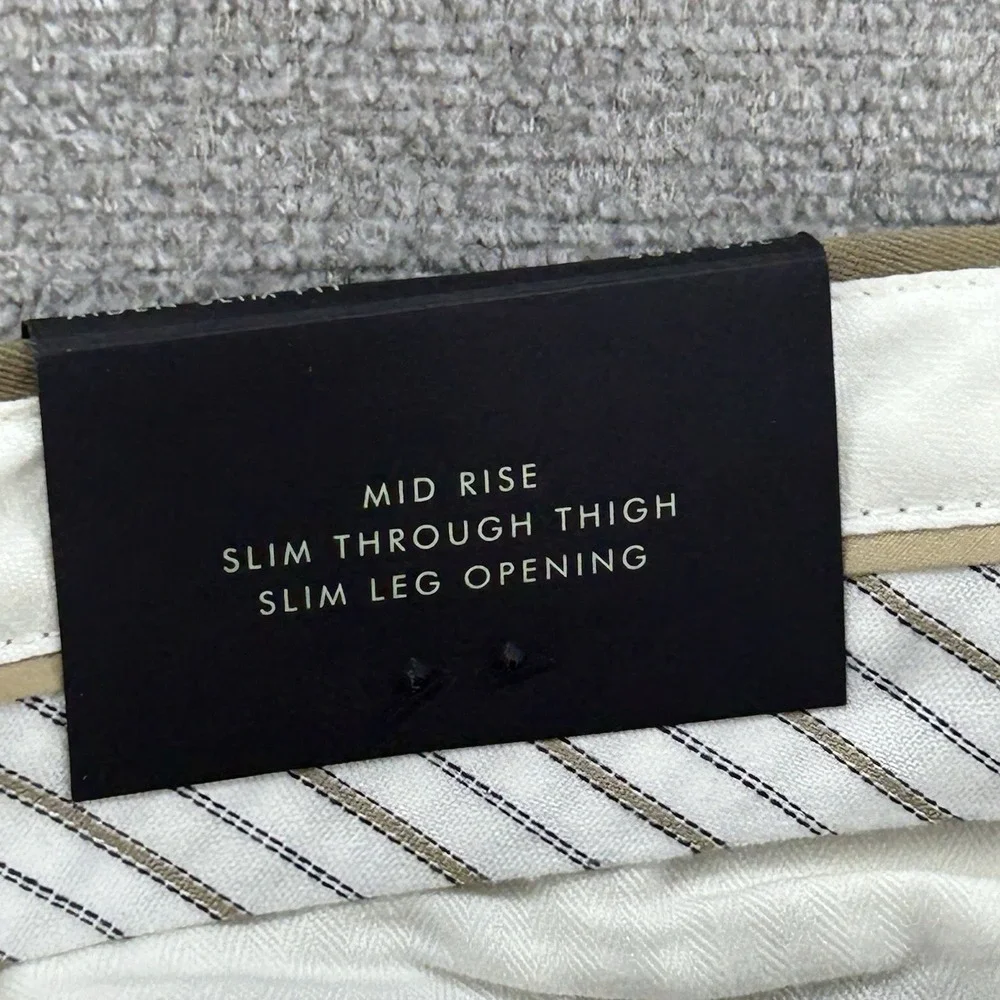 Banana Republic Rapid Movement Chino Aiden Slim Fit Pants Men Sz 30x32 Brown NEW